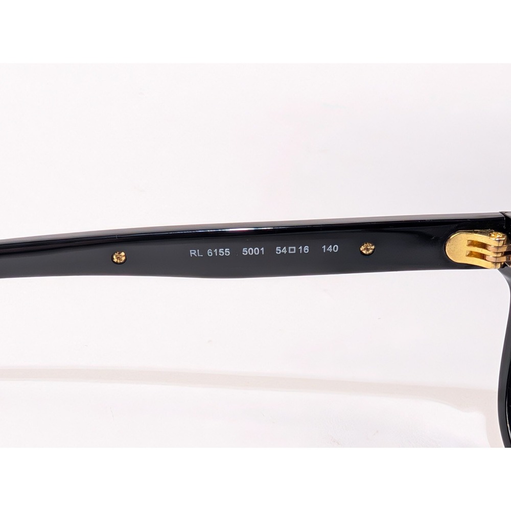 Ralph Lauren RL 6155 5001 Black/Gold Unisex Eyeglasses 54-16-140mm New - Picture 9 of 10